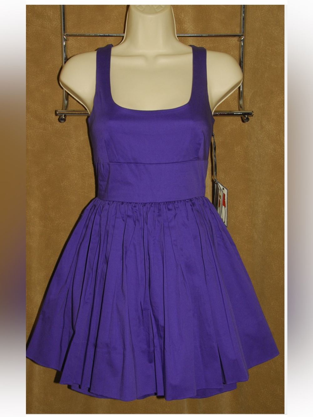 Jack by BB Dakota Purple Fit-and-Flare Mini Dress